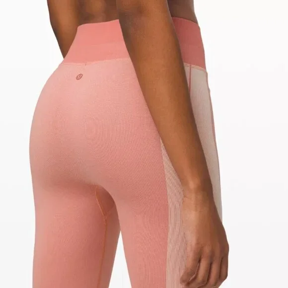 Lululemon Ebb to Train Tight Abstract Pink 21368 - Picture 4 of 13